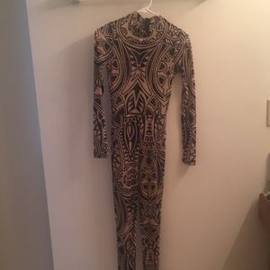 Cute sheer Aztec print bodysuit